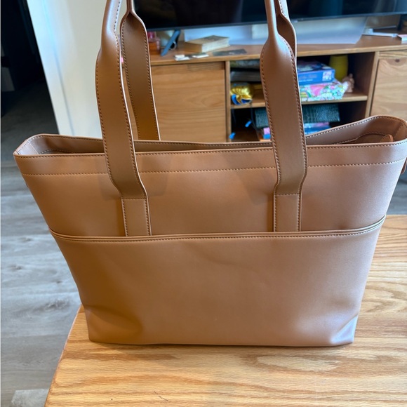 NWOT Monos Metro Tote, Saddle Tan - Picture 7 of 12